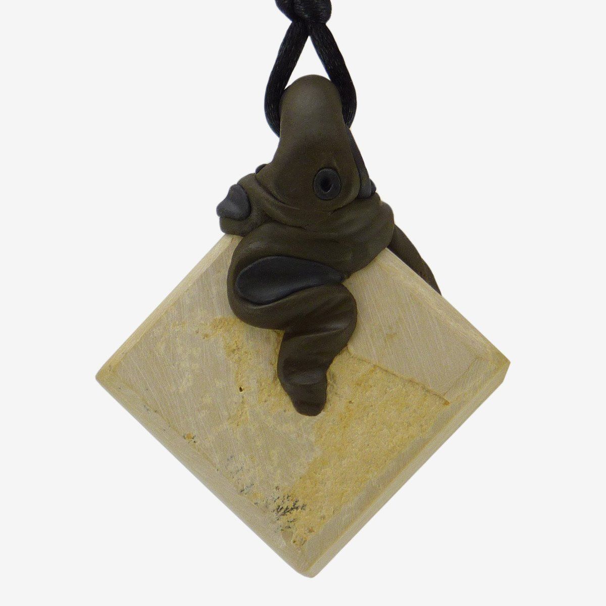 Minéraux & Lithothérapie: Dendritenkalk Steinanhänger mit Lapislazuli – Neuf avec emballage d'origine à Meilen par Kaleidoskopia 2