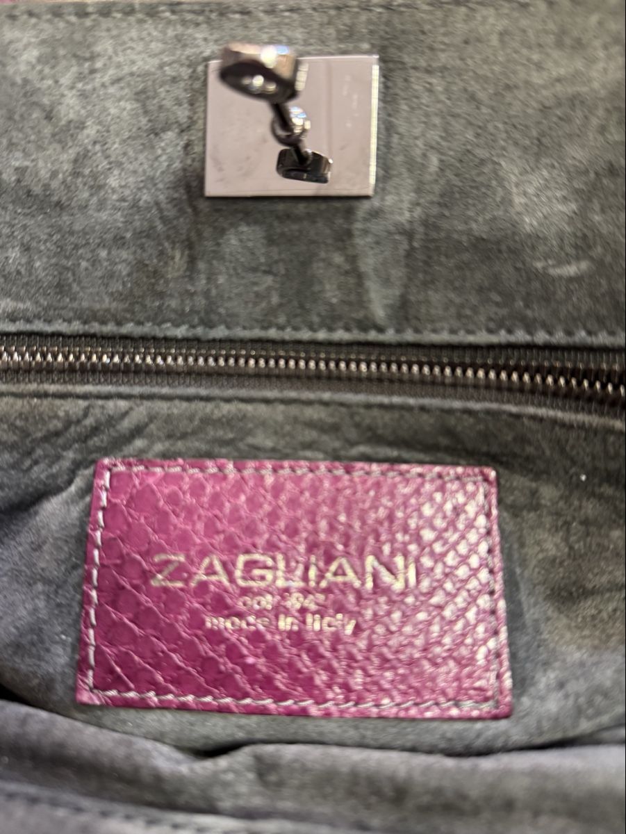 Sacs femmes: Zagliani Python Bag - seltene, purpurrote Handtasche! – D'occasion à Zürich par Finesse54 8