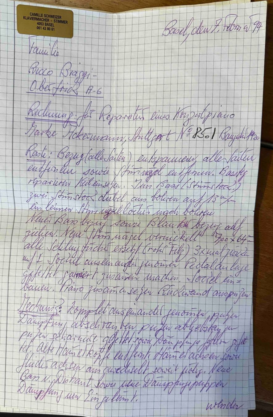 Musikinstrumente: Konzertpiano Marke Ackermann, BJ 1920 – Gebraucht aus Gipf-Oberfrick von ber_9jk6 3