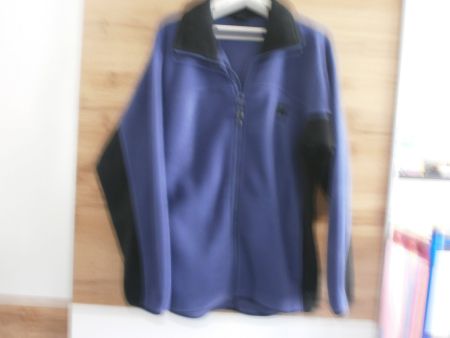 Fleecejacke blau schwarz Reissverschluss guter Zustand