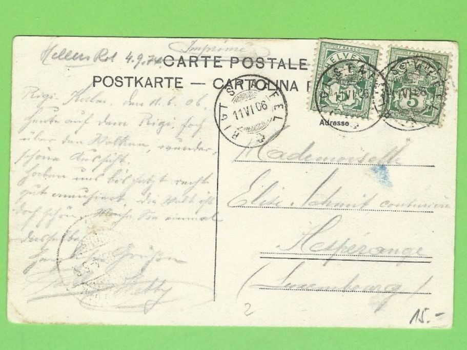 Cartoline postali: Rigibahn Schnurtobelbrücke und Pilatus – Usato da Zürich venduto da t24_de 1
