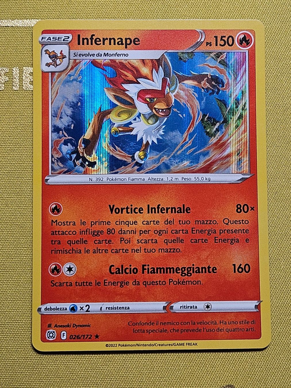 Pokémon Sammelbilder & Trading cards: Brilliant Stars - Infernape 026/172 IT – Gebraucht aus Bellinzona von Pokemarco