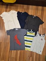 6 T-Shirts/Trägerleibchen, Grösse 110-116 B24