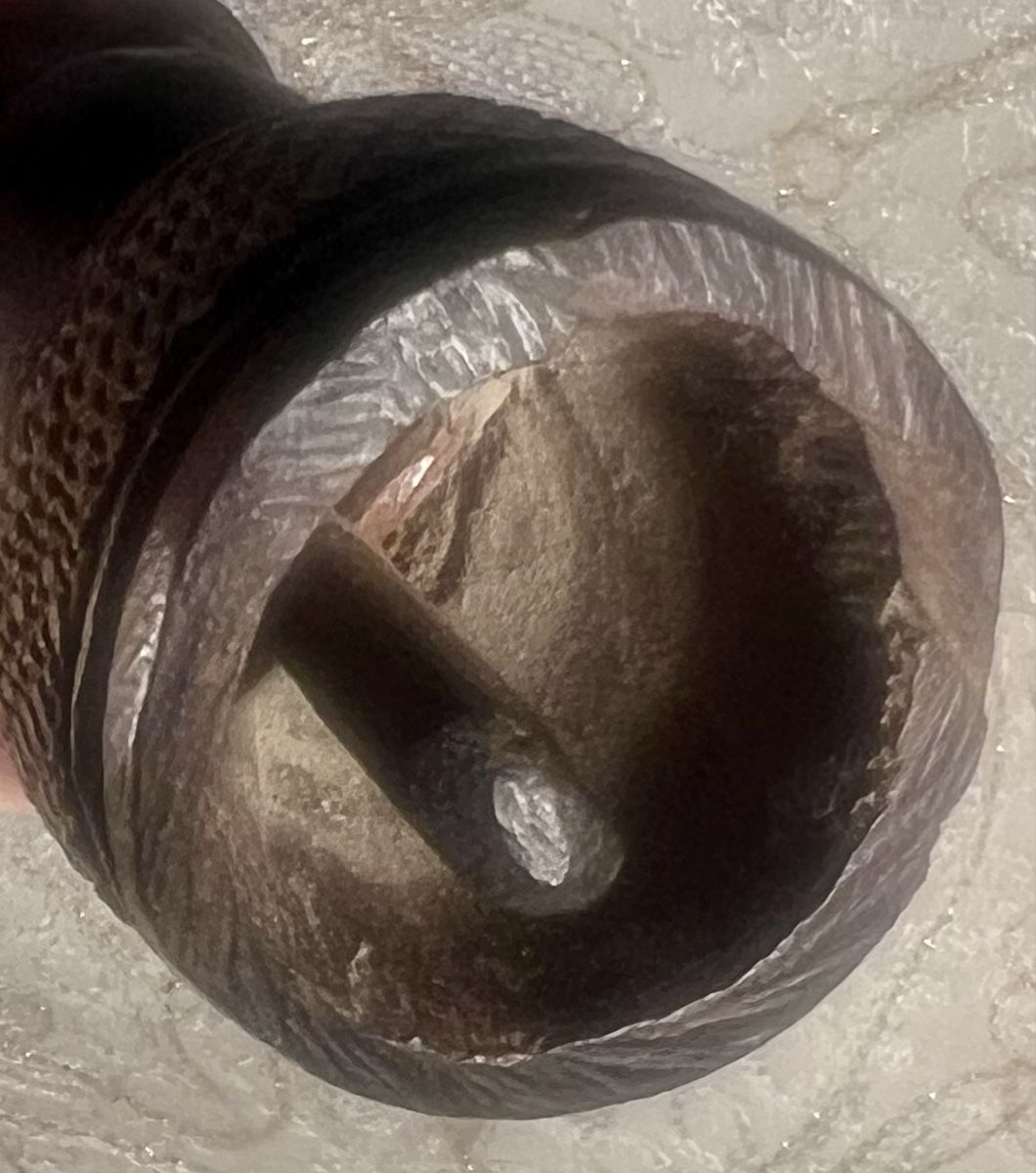 Figuren: Authentique cloche rituelle d'initié ethnie Kongo bois dur – Gebraucht aus Genève von ChineuseReveuse 5