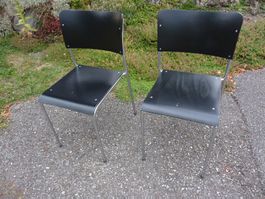 2 Stühle Dietiker ATRIO Seminarstühle Holzstühle stapelbar