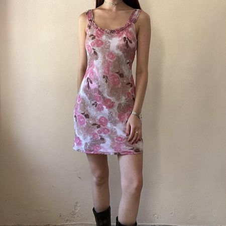 90s Vintage Floral Dress