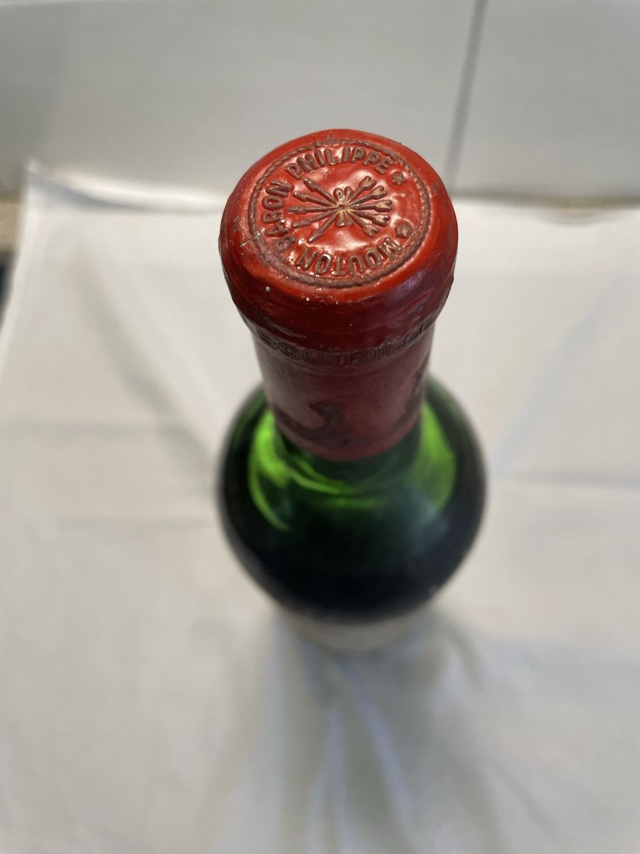 Vino: Chateau Mouton Baron Philippe 1970 – Nuovo e nell'imballaggio originale da Zürich venduto da Campi1000 4