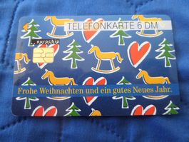 Telefonkarte 6 DM Eurochip Weihnachtsgruss ungebraucht