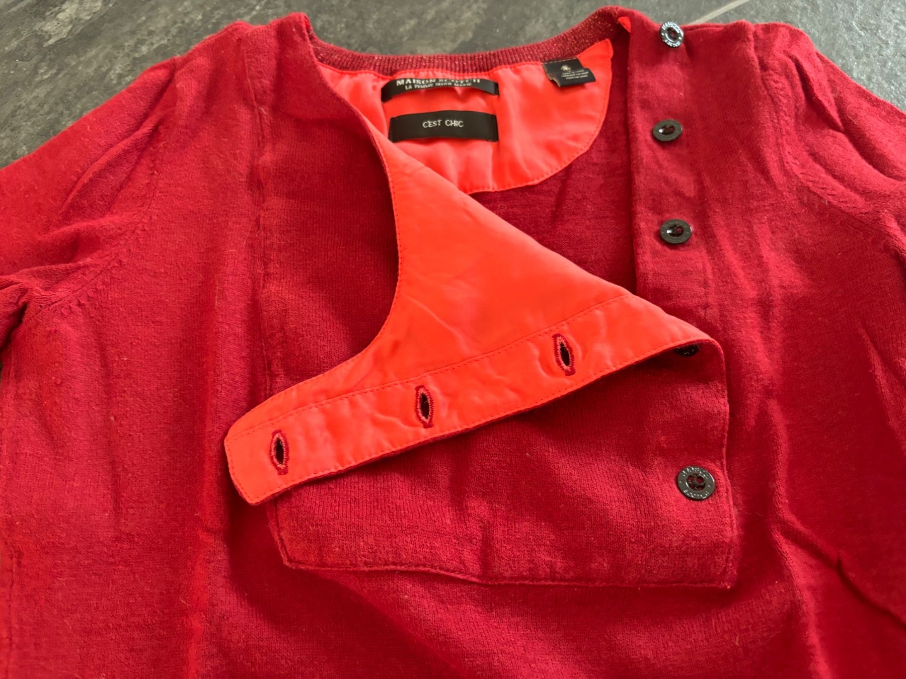 Maison Scotch Pullover & Sweatshirts: Maison Scotch Pullover rot/orange - guter Zustand - Gr. 2 – Gebraucht aus Stadel von Chanel_5 3