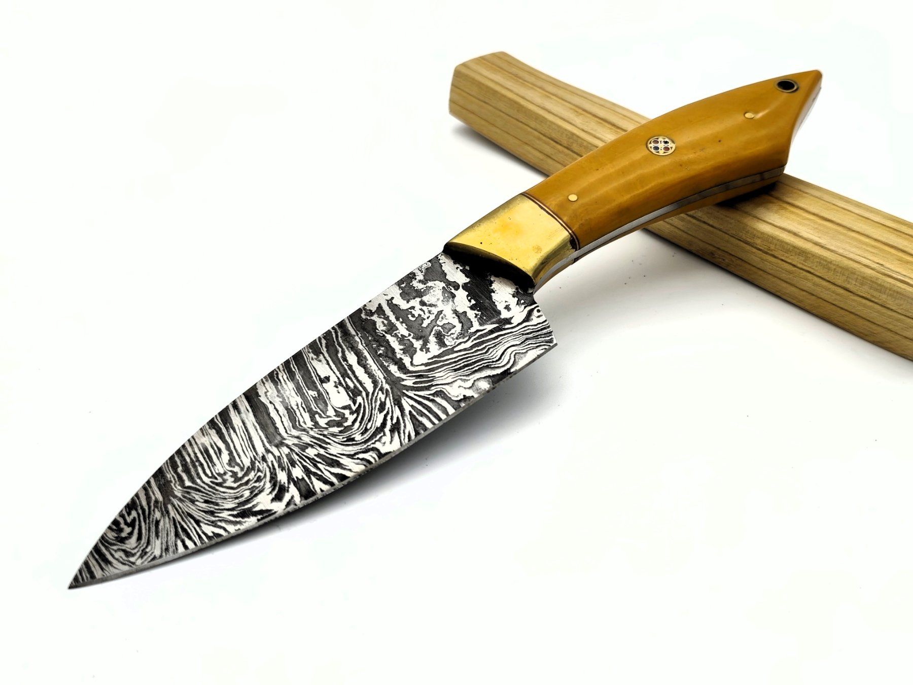 Coltelli da cucina: GEPRÜFT 1A Damast Messer Chefmesser Knife Damastmesser – Nuovo e nell'imballaggio originale da Arlesheim venduto da Premius_1