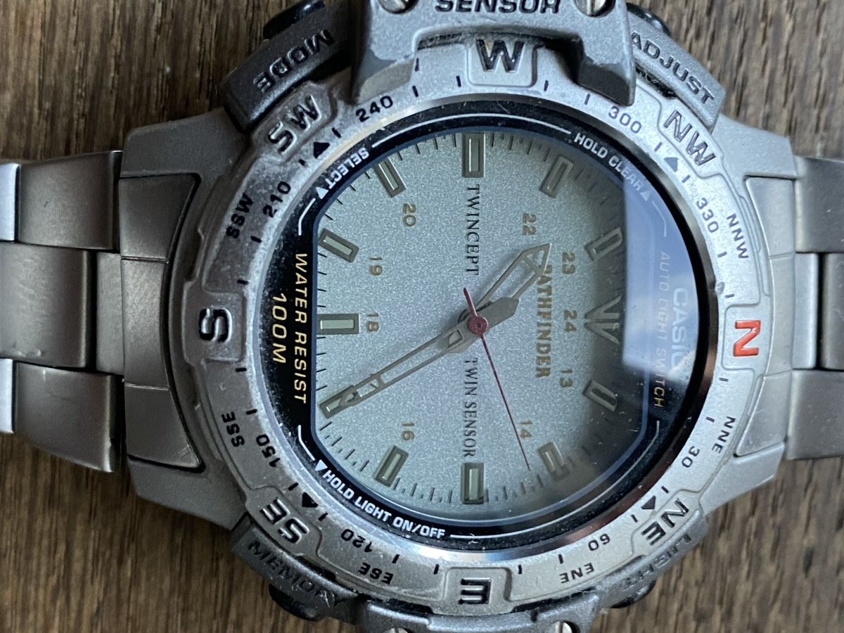 Casio Orologi: Casio Pathfinder Uhr, Twin Sensor, Top Zustand! Selten – Usato da Immensee venduto da AutoTrader24 2