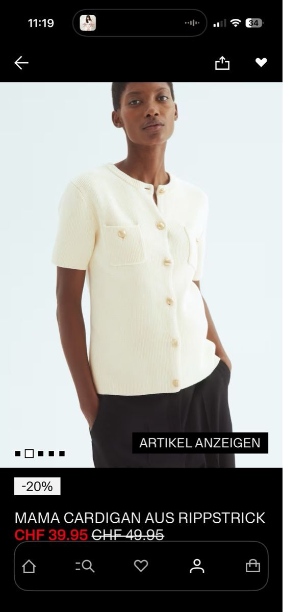 H&M T-shirt: T-shirt Umstandsmode Gr.M  – Nuovo (secondo la descrizione) da Muhen venduto da _arif_