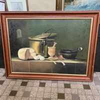 Peinture nature morte H. Boulay cadre bois bon état