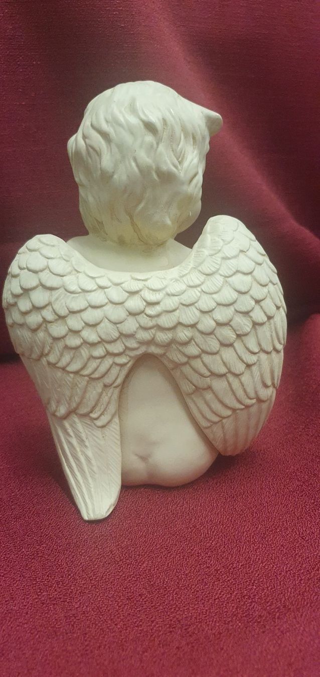 Statuette: Süsser Deko Engel sitzend Figur - 19 x 13.5 cm – Usato da Auw venduto da beretta1966 2