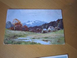 No 15 antike Postkarte Dorf in der NATUR AB NUR 75 RP