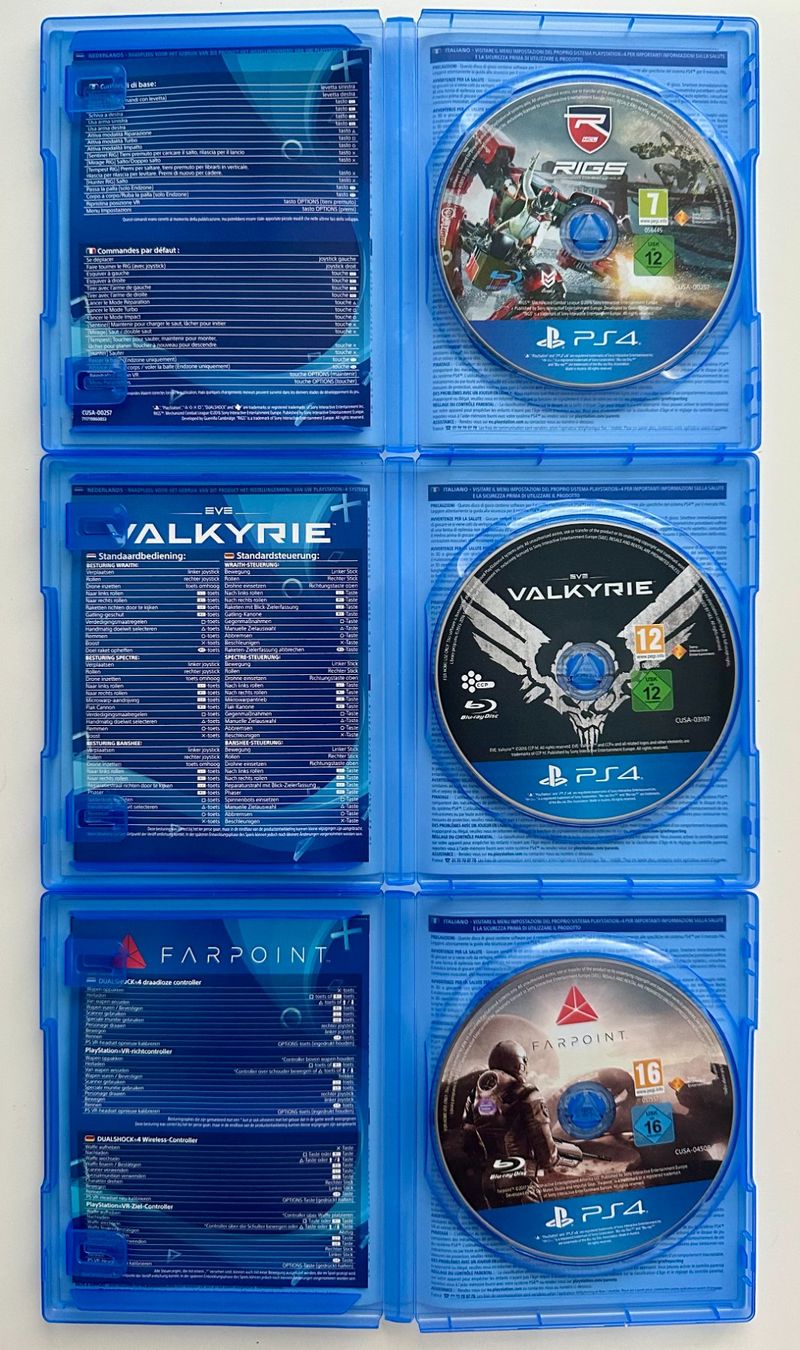Sony Giochi: PlayStation VR Games Collection PS4 – Usato da Couvet venduto da nay_prh5 1