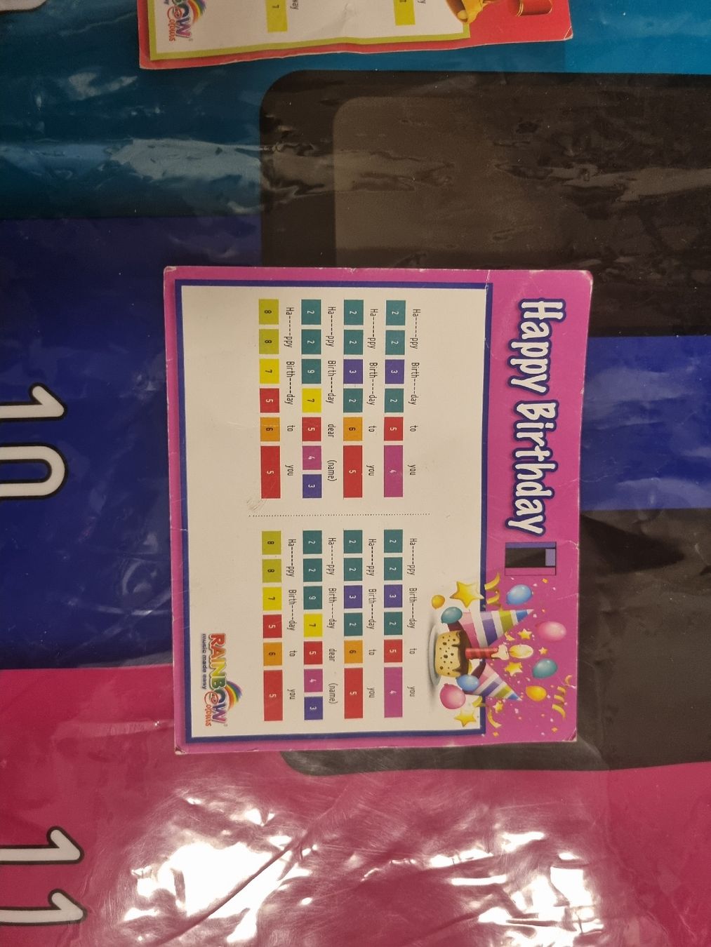 Giocattoli: Piano Spielmatte Regenbogenfarben inkl. Lieder-Karten – Usato da Meisterschwanden venduto da fibe84 6