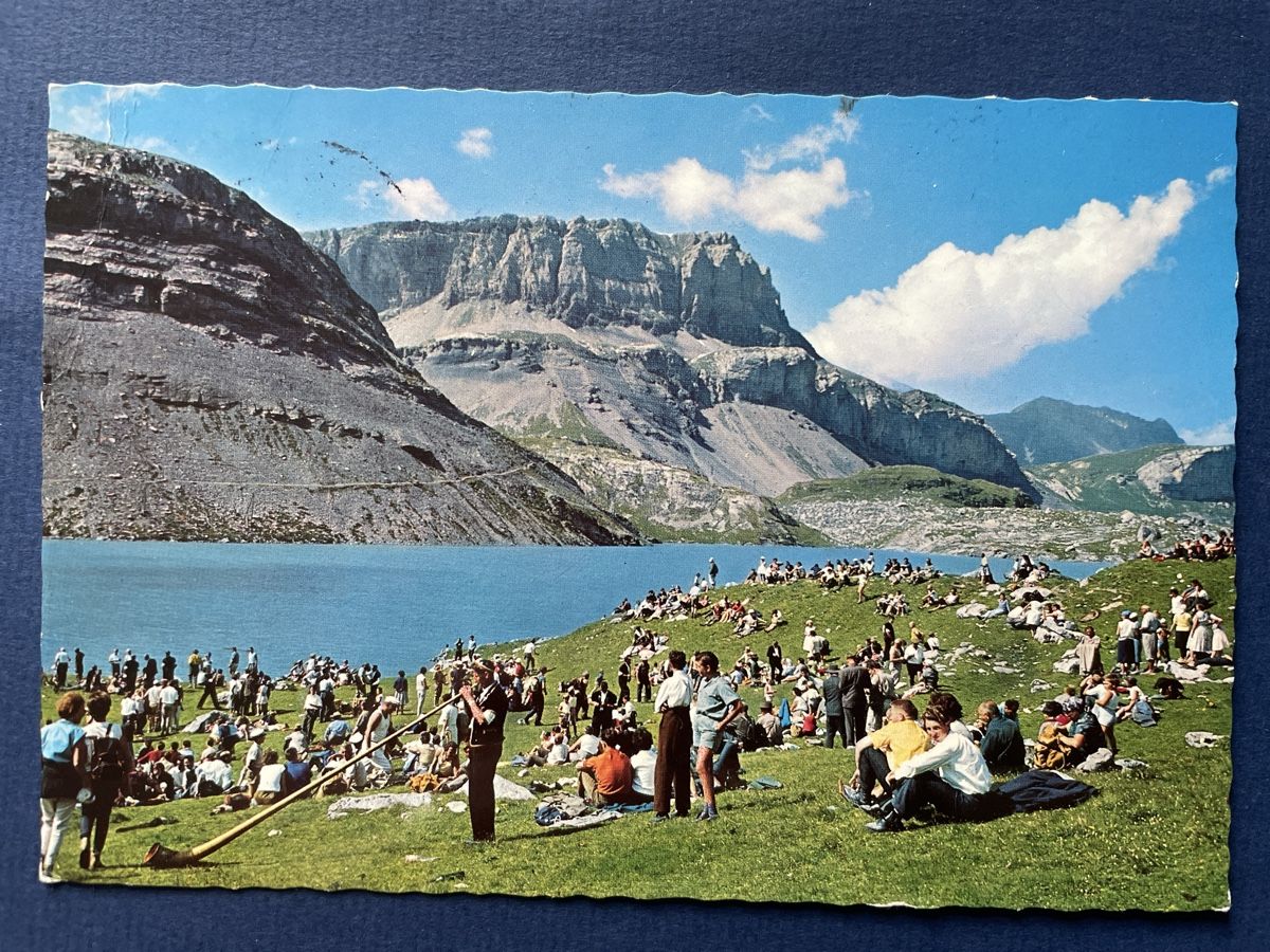 Cartoline postali: Alte Ansichtskarte vom Schäferfest am Daubensee, 1969 Top! – Usato da Neuhausen am Rheinfall venduto da Arielle55