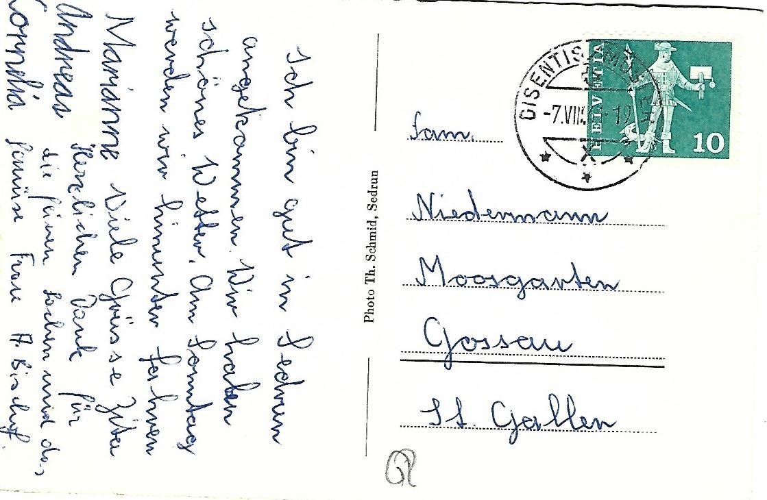 Cartes postales: Sesselbahn Sedrun – D'occasion à Wetzikon ZH par Brulu100 1