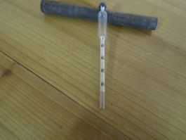 Antiker Alkoholmeter/Senkwaage/Aräometer (sagt KI)   (Nr.90)