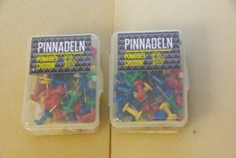 2 Pkt. Pinnadeln - 100 Stück - farbig