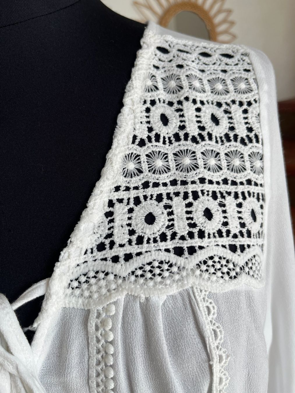 Camicette: Magnifique Blouse blanche  T.M été boho chic – Usato da Seiry venduto da vanille08 1
