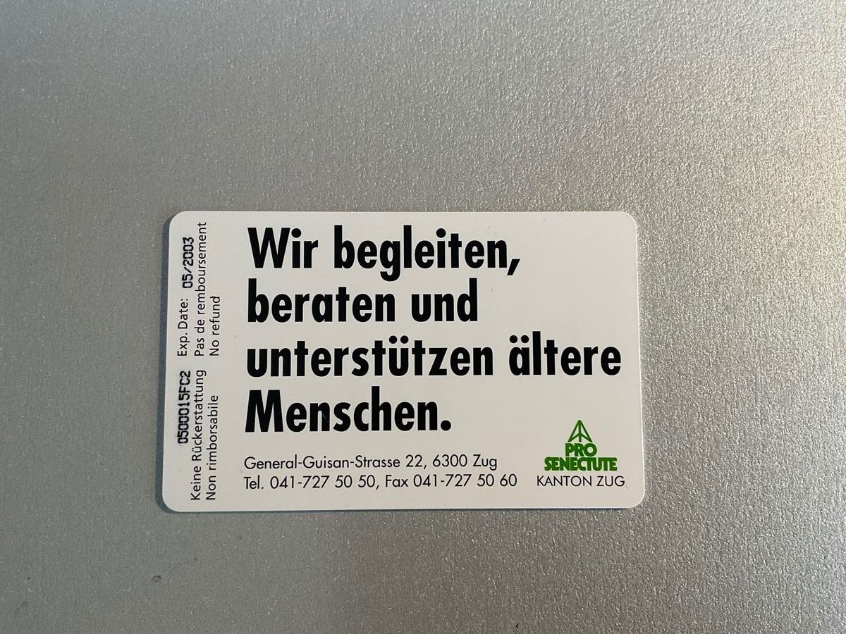 Swisscom Schede telefoniche: Taxcard swisscom – Usato da Steinhausen venduto da Leo.1957 1