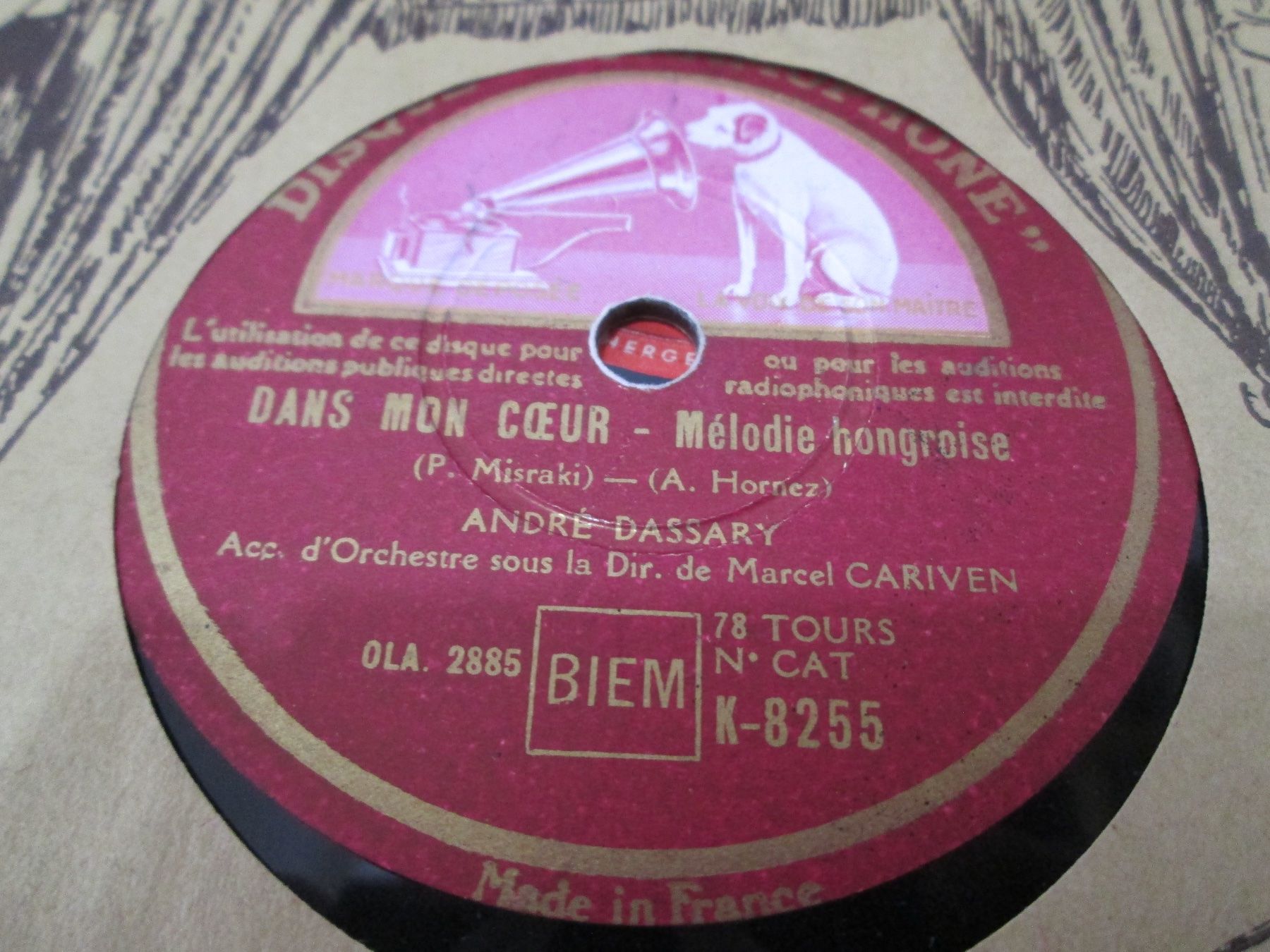 Schallplatten: DISQUES 78 TOURS – Gebraucht aus Lausanne von Leag 7