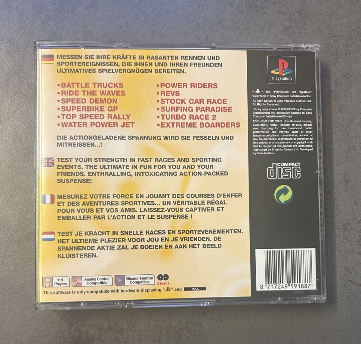 Giochi: All Star Action PS1 Game – Usato da ulisbach venduto da efbtr 2