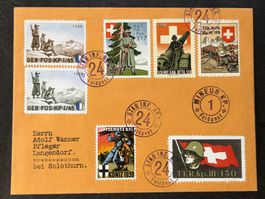 Feldpost Brief Soldatenmarken Armee Schweiz Lettre Soldats