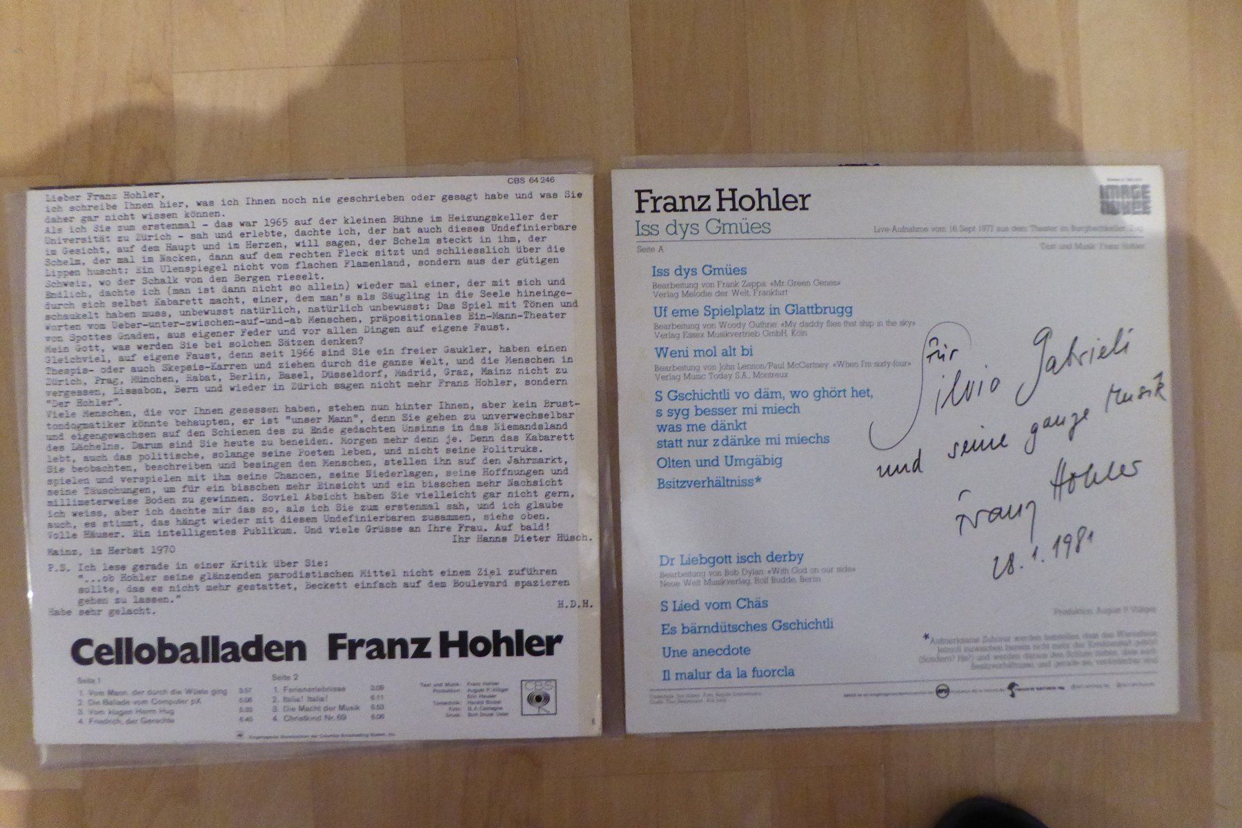Dischi in vinile: 2x LP Franz Hohler – Usato da Allschwil venduto da Summelsarium 1
