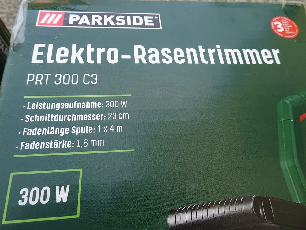 Parkside Elektro Rasentrimmer Trimmer für Ricardo auf Kaufen PRT C3 300 | Garten