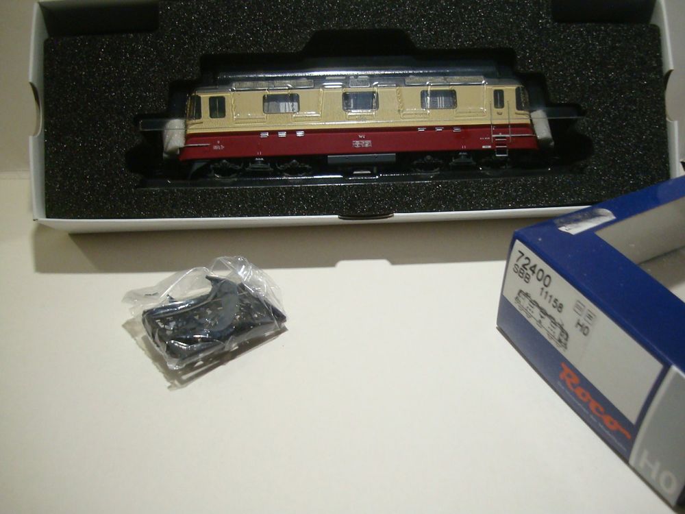 Locomotive HO Roco SBB CFF Re 4/4 II 11158 TEE - Époque 4 Avec Son - Réf 72401