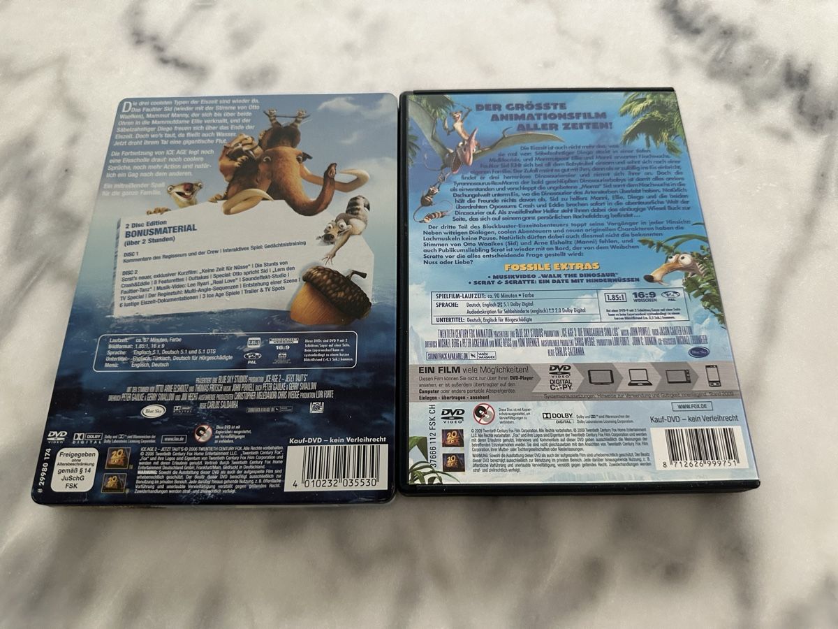Tutti i DVDs: Ice Age 2 & 3 - DVD - Super Zustand! – Usato da Bülach venduto da Chati_ 1