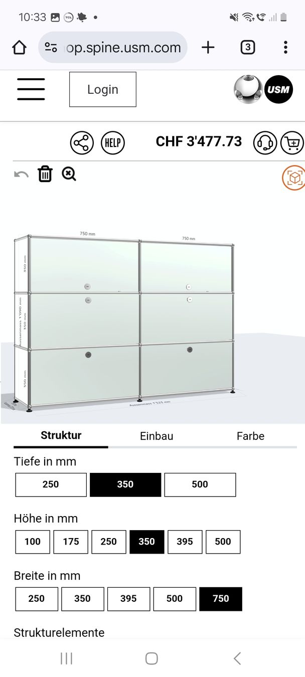 Scaffali: USM Regal Lichtgrau Top Zustand Preis VB – Usato da Zürich venduto da LUXUS2020 3