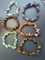6 Armbänder Heilstein Tigerauge Aventurin Amethyst neu