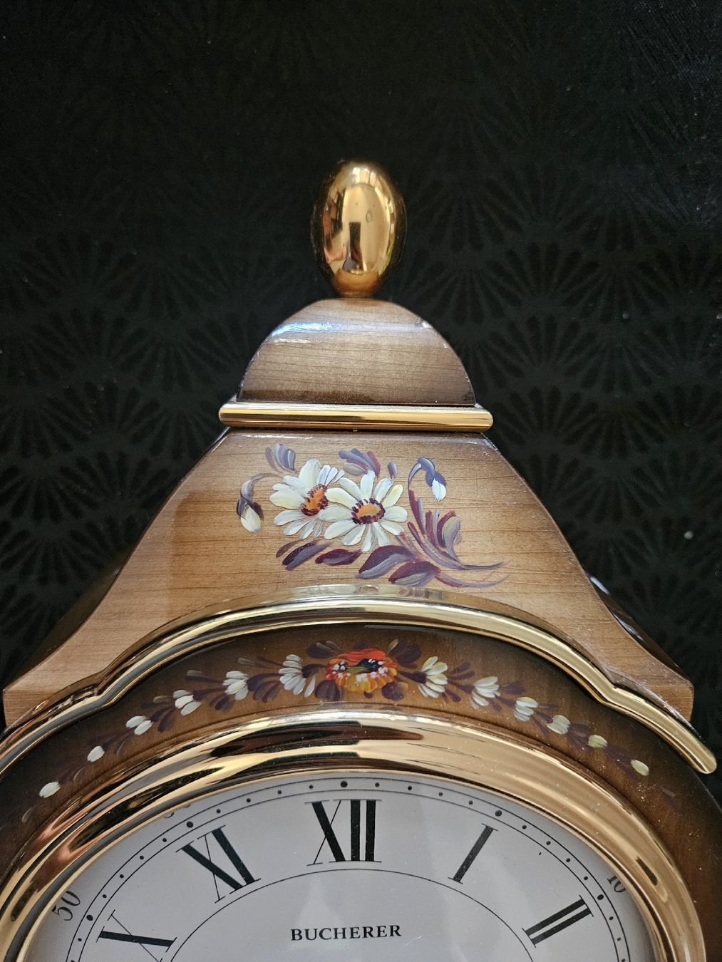 Bucherer Pendules & Horloges murales: Pendule Bucherer "La Chatelaine" bois décor fleuri – Neuf (Voir description) à Châtelaine par enerio1347 3