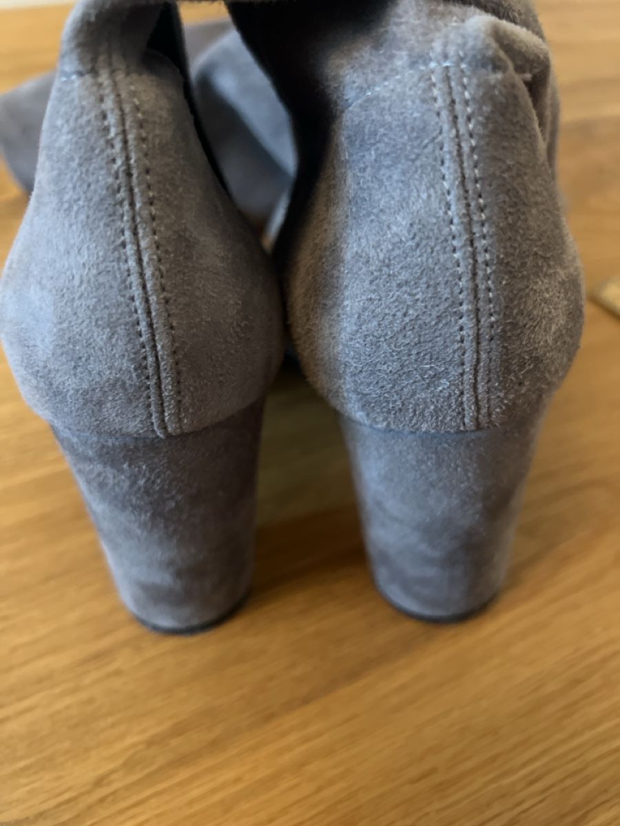 Navyboot Scarpe da donna: Navyboot Overkneestiefel grau Lederoptik Grösse 41 – Nuovo (secondo la descrizione) da Affoltern am Albis venduto da Geton69 5