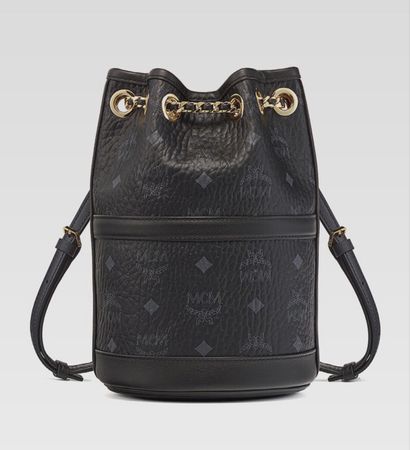 MCM Aren Beuteltasche / Rucksack, schwarz, UVP: 1200 CHF