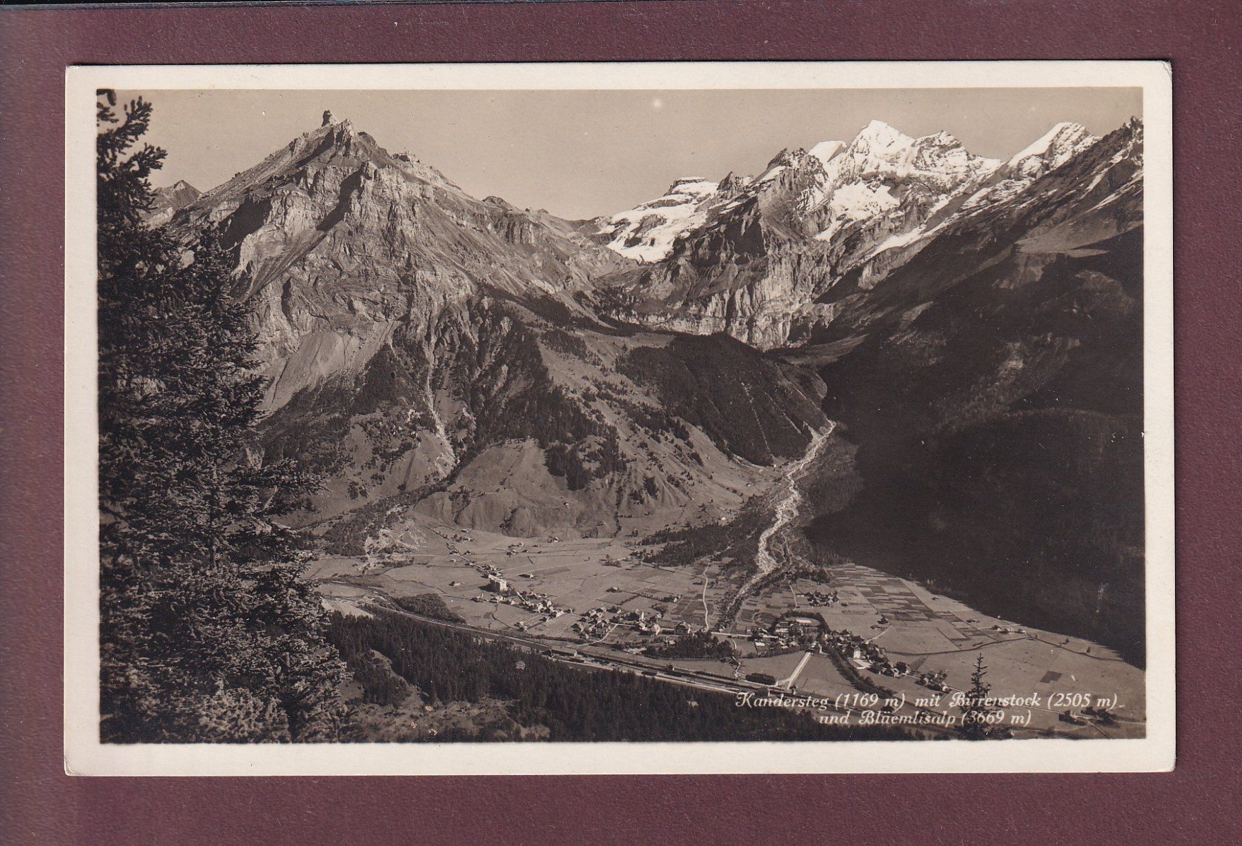 Cartoline postali: KANDERSTEG - Birrenstock - Blümlisalp – Usato da Pully venduto da nicecards
