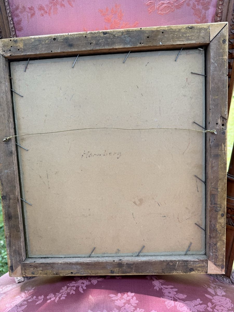 Gemälde: Tableau ancien, cadre doré – Gebraucht aus Les Bayards von aout 2