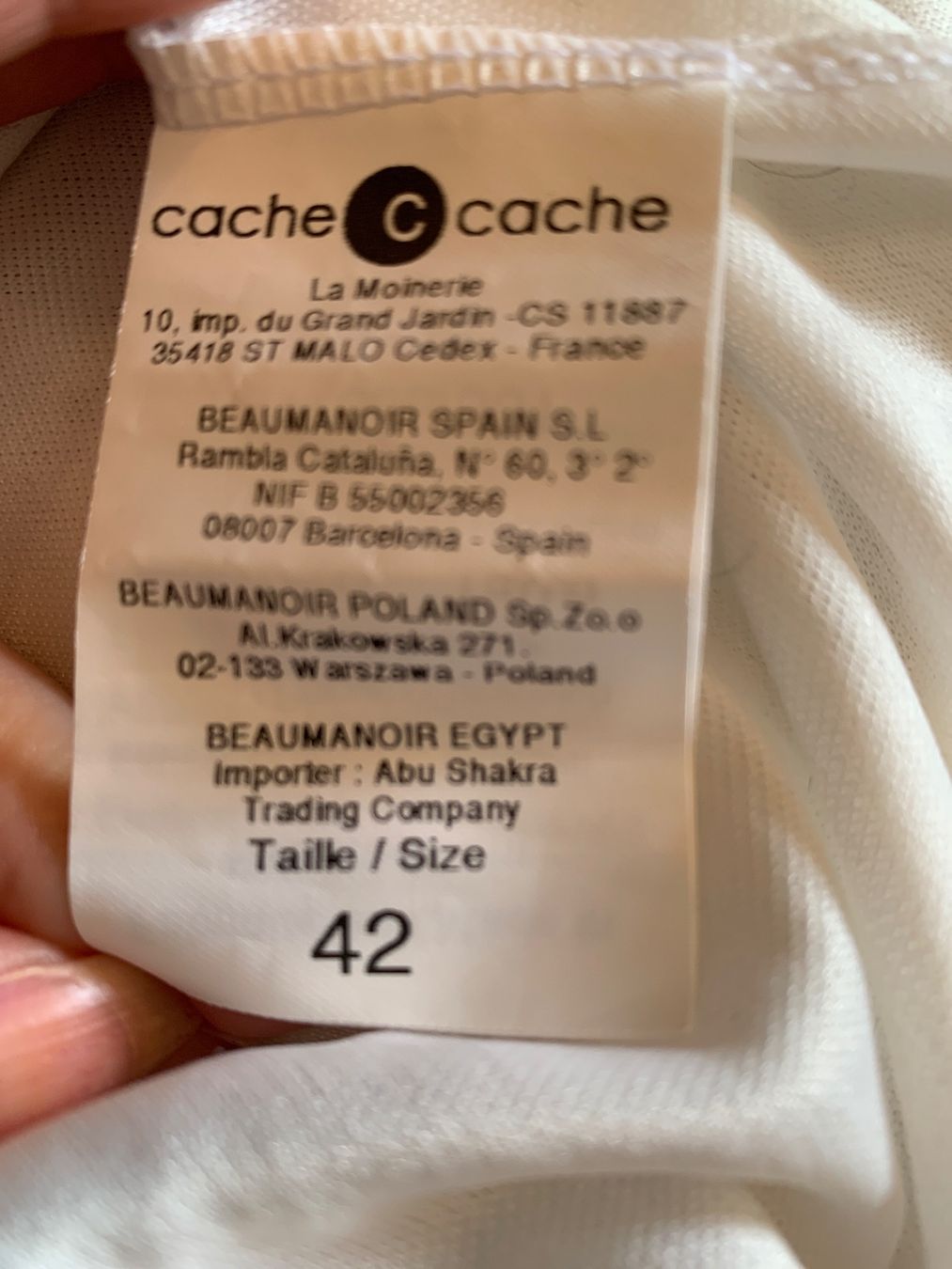 Kleider: Jolie robe blanche Cache Cache taille 38-40 – Gebraucht aus MEYRIN von Gwendo10 3