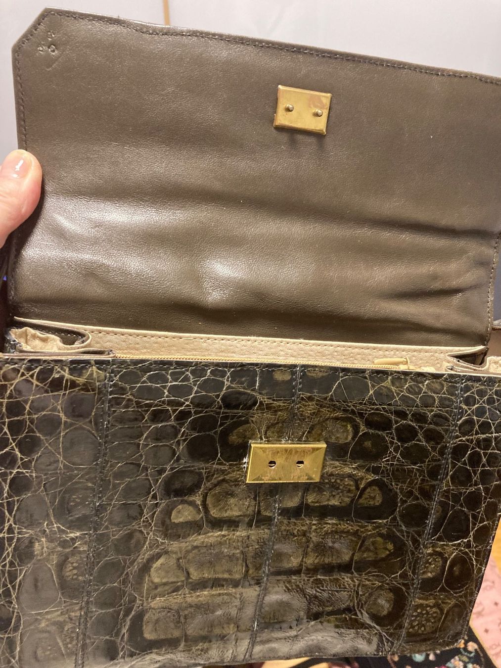 Taschen für Damen: Vintage Kroko-Tasche, seltenes Modell – Gebraucht aus rheineck von norwegianwood52 4