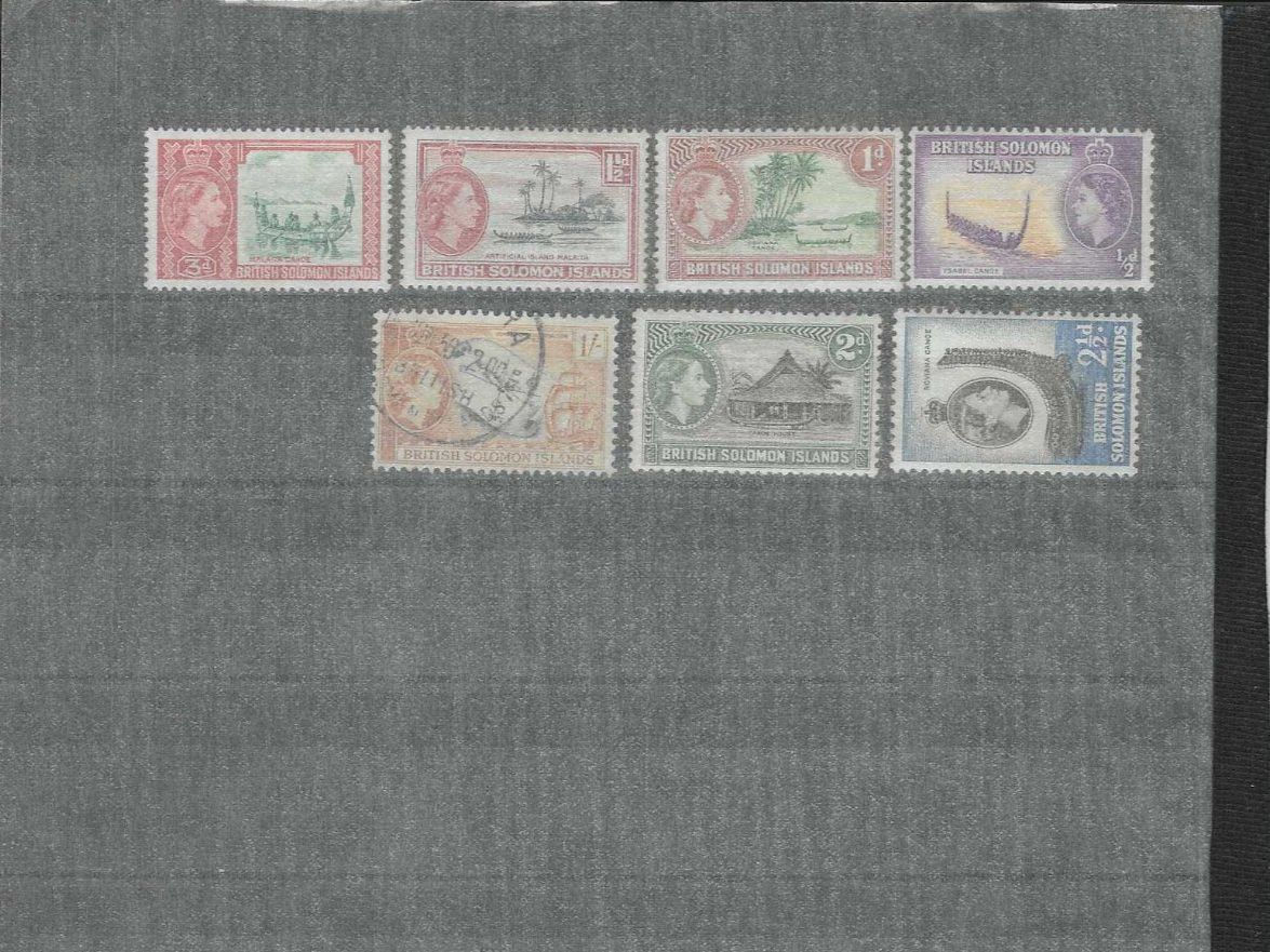Alle Briefmarken: BRITISH SOLOMON ISLANDS AB CA 1920 GEST. /* – Gebraucht aus Dintikon von bonita099 1