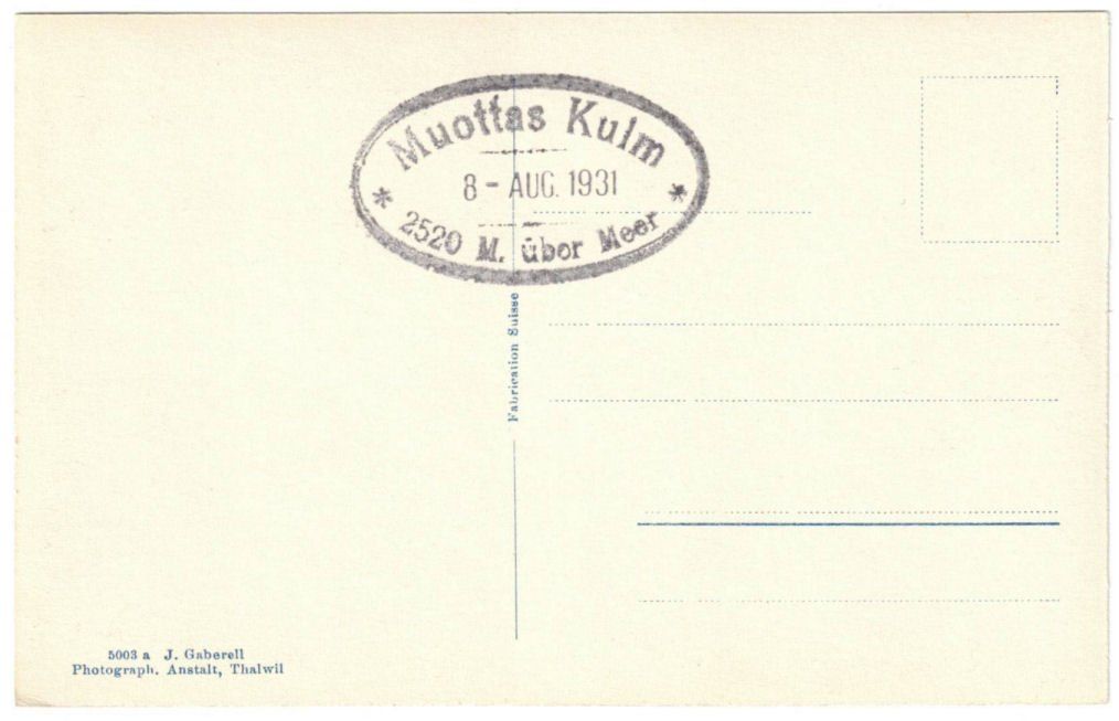 Cartoline postali: St. Moritz - Standseilbahn Muottas Muragl – Usato da Binningen venduto da Mountainrider 1