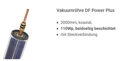 Dispositivi a energia solare: Vakuumröhre s-power DF Power Plus 110 Wp – Usato da Wilderswil venduto da ROPO3812 9