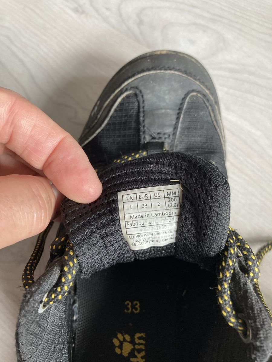 Jack Wolfskin Scarpe da uomo: Outdoorschuh Jack Wolfkin 33 – Usato da Amden venduto da Karplusan 4