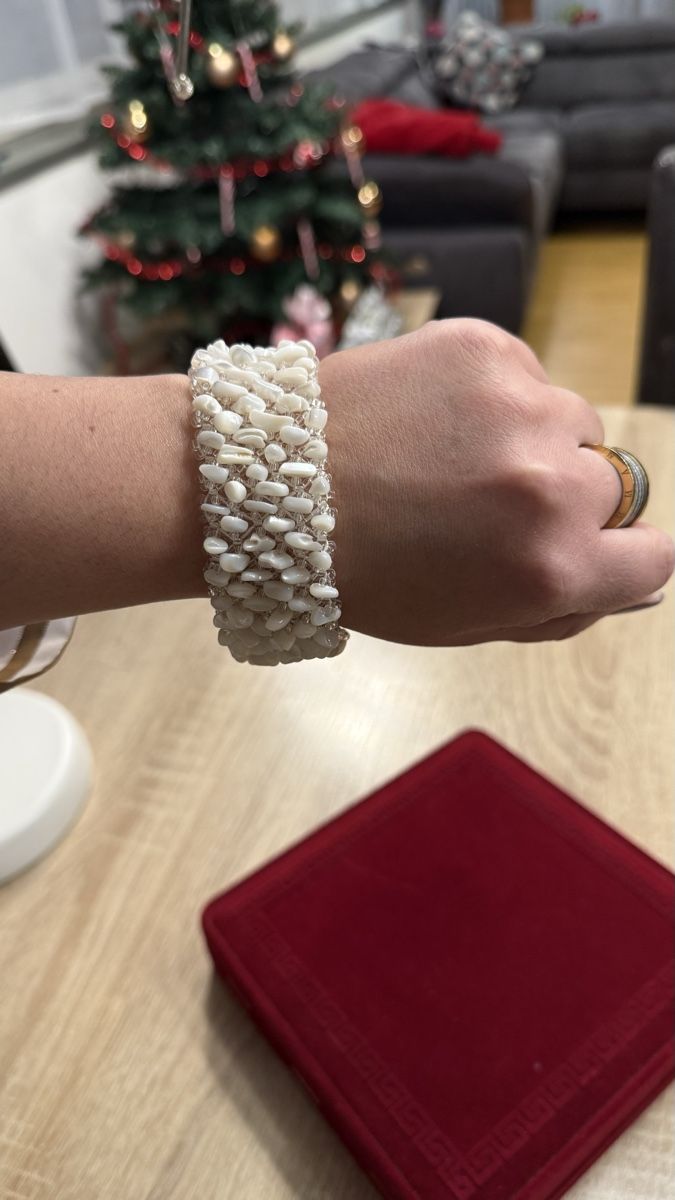 Bracciali & Braccialetti: Exklusives Armband aus echtem Perlmutt – Usato da Winterthur venduto da -BeHappy24- 6