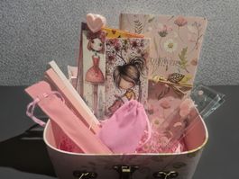 Set regalo cancelleria in valigetta vintage
