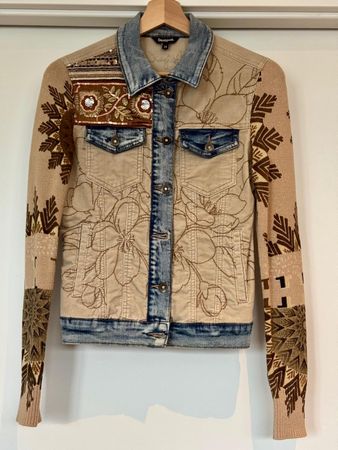 Desigual Jacke – Boho-Chic trifft auf Denim XS